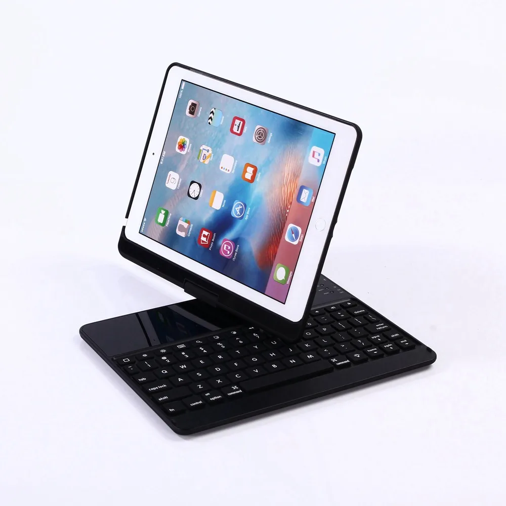 Для iPad Pro 9,7 A1673 A1674 A1675 Tablet Tri-fold Стенд PU Denim кожаный Smart Cover мягкий чехол TPU строить-в Apple Pencil держатель
