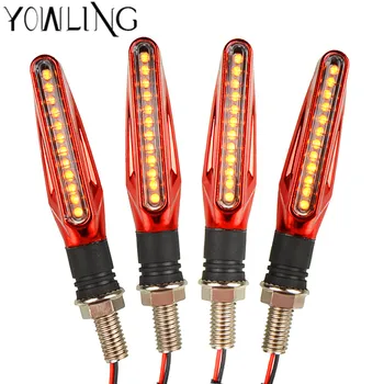 

Motorcycle Enduro Trial Bike Fender 12 LED Brake Stop Rear Tail Light Motorbike Taillights Scooter Moto LED Turn Signal Light
