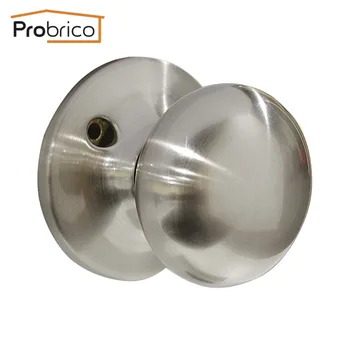 

Probrico Stainless Steel Half-Dummy door knobs Satin Nickel Door Handle Door Knobset for Interior closet door hardware