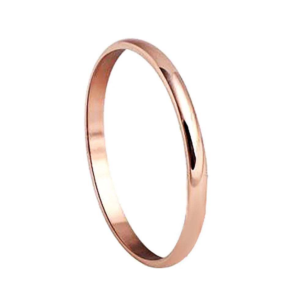 Fashion Women Men Titanium Steel Wedding Band Tail Ring Couple Finger Jewelry