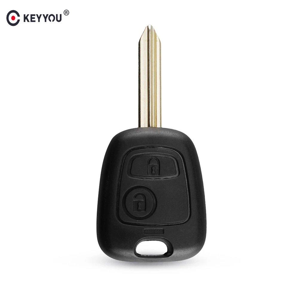 Чехол KEYYOU для автомобильного ключа, брелок для Citroen C1 C2 C3 Saxo Xsara Picasso Berlingo, 2 кнопки дистанционного ключа