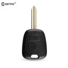 KEYYOU Car Key Case Fob For Citroen C1 C2 C3 Saxo Xsara Picasso Berlingo 2 Button Remote Key Fob