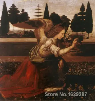 

Annunciation by Leonardo Da Vinci paintings For sale Home Decor Hand painted High quality