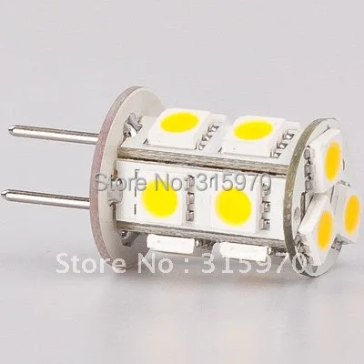 Светодиодный G6.35 осветительная лампочка 13 светодиодный 5050SMD лампа 12VAC/12VDC/24VDC 2,5 W G6.35 светодиодный освещение MR11 MR16 замена галогеновой лампе 20 шт./лот