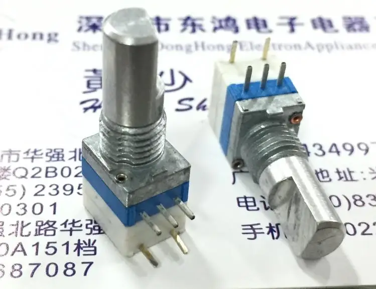 

2pcs Walkie talkie A203 potentiometer with switch A20K volume potentiometer with switch shaft length 15MM