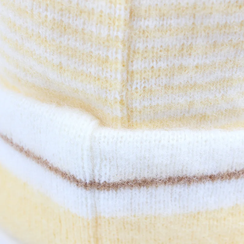 Bear Winter Hats For Newborns Crochet Baby Beanie Cotton Soft Corchet Pattern Hat Warm Newborn Pompom Hat Baby Girls Clothing (6)