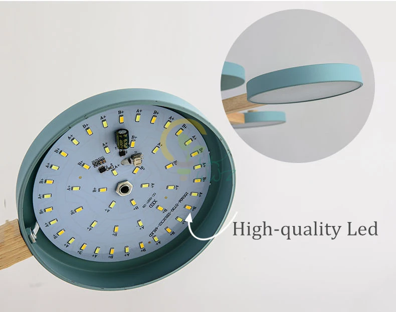 Скандинавские цветные светодиодные потолочные лампы деревянная атмосфера Plafonnier Led для спальни столовой Современный простой Lamparas de techo