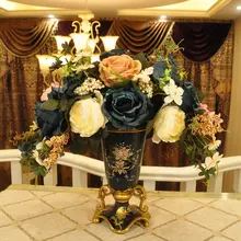 Континентальная Ретро пасторальная керамическая ваза декорация комнаты домашнего интерьера цветок подарок