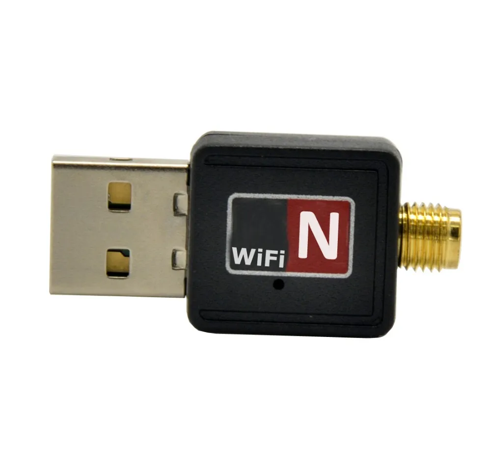 Kafuty Adaptateur d'antenne Mini-Carte réseau Puce RT5370 300m adopte des Composants électroniques de Haute qualité récepteur USB WiFi Haute sensibilité processus de précision. 