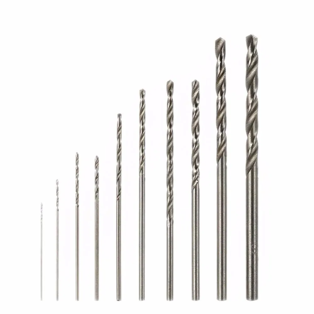 10Pcs HSS High Speed Steel Set Saw Twist Drill Bit Set For Dremel Rotary Tool Woodworking tools New 10Pcs HSS High Speed Steel Set Saw Twist Drill Bit Set For Dremel Rotary Tool Woodworking tools New