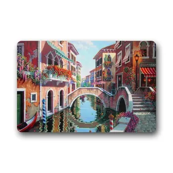

Home Gift & Decor Venice Italy street canal bridge gondolas Doormat Door Mat