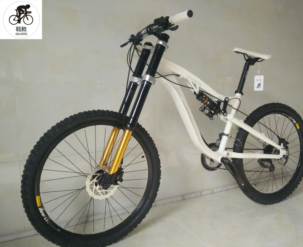 Best Kalosse  DH bike  new cycling jersey bicicleta bike  M610 30 speed  26*2.35er Downhill  bicycle  Hydraulic   brakes 0
