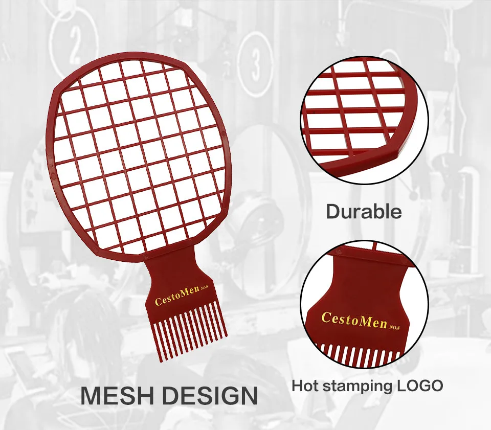 Cesto Мужской 2 в 1 афро Твист волос Расческа африканские мужские парикмахерские Африканский гребень твист волна расческа-щетка для локон