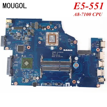 

MOUGOL A+ Quality mainboard For Acer E5-551 Laptop motherboard A8-7100M Z5WAK LA-B222P 100% Tested