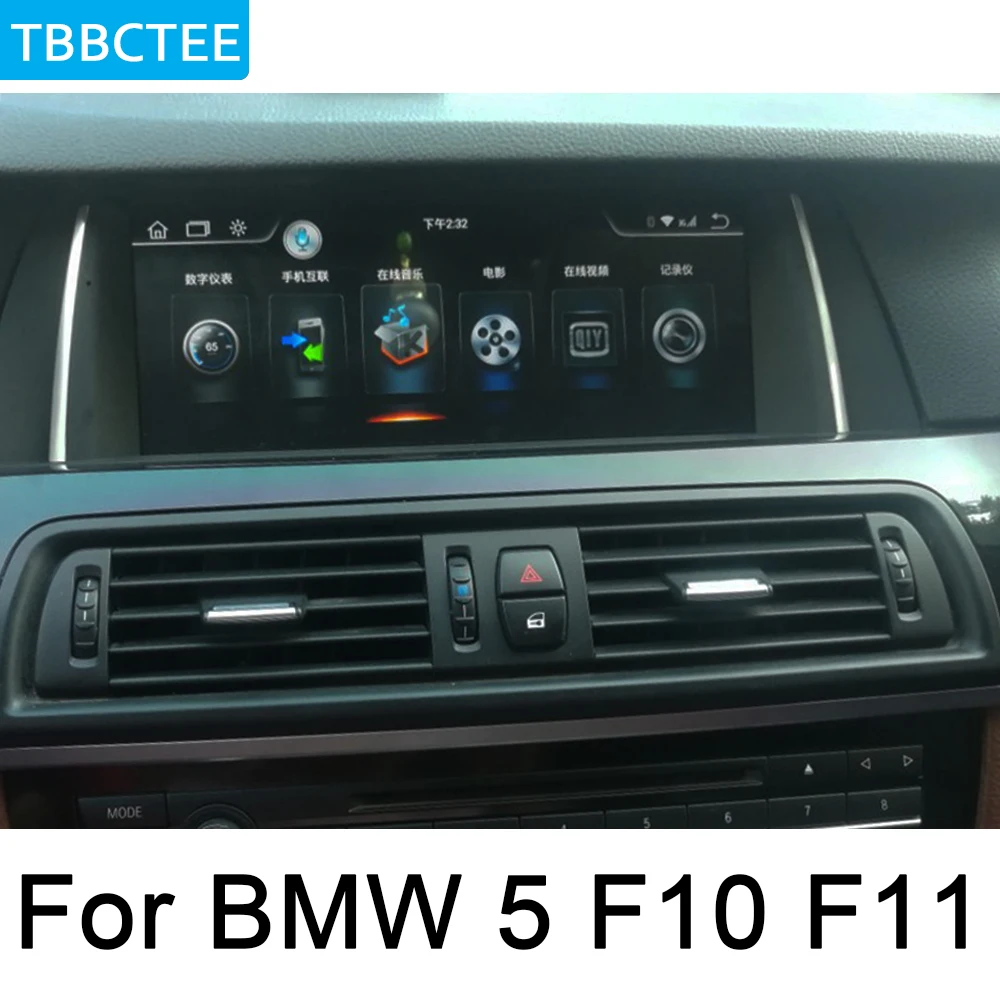 Top For BMW 5 Series F10 F11 2013~2016 NBT Car multimedia Android Auto radio Car Radio GPS player Bluetooth WiFi Mirror link Map HD 2