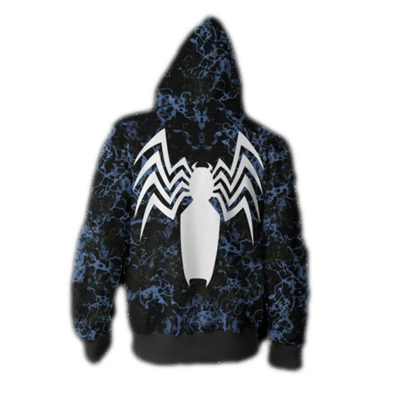 Venom Symbiote Spider-Man Jumpsuit Venom Mask Cosplay Costume Superhero Bodysuit Halloween Party Props (5)