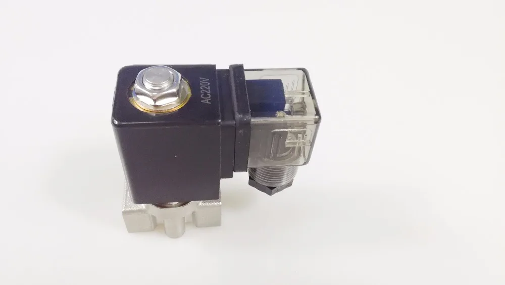 SPU-03/04/05/06 stainless steel SS304 water solenoid valve normally close Port G1/4" with plastic sealing coil