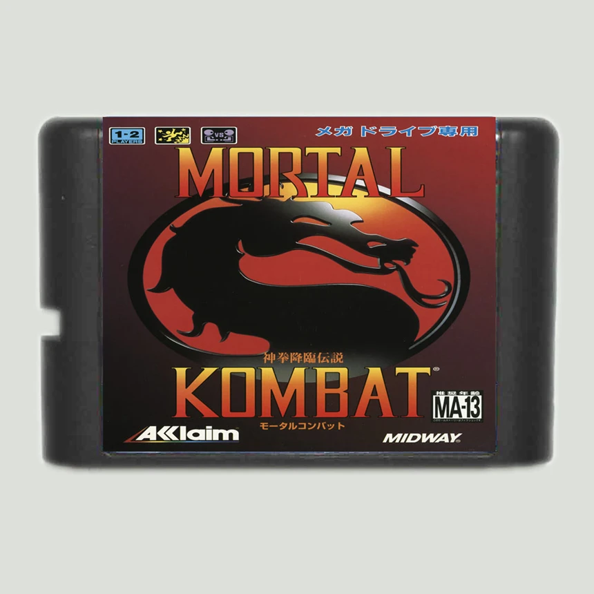 Mortal Kombat 16 бит игровая карта для sega Mega Drive и sega Genesis