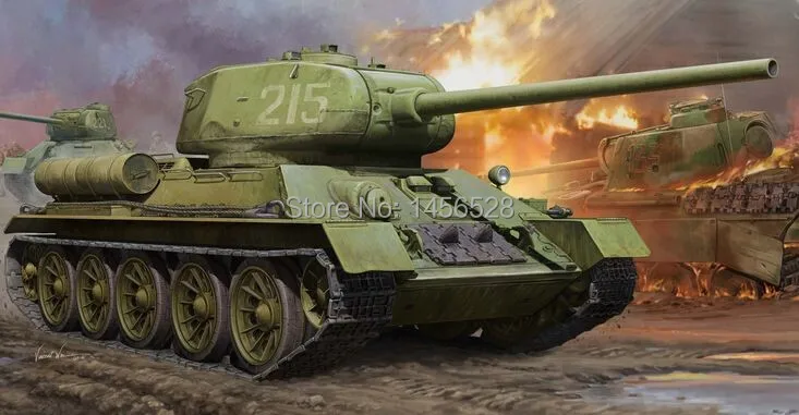 Модель автомобиля TRUMPETER HOBBYBOSS модель в масштабе 1/16 советской сборки T34/85 набор