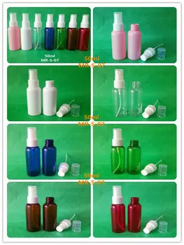 

50PCS 50ml Empty Plastic Perfume Atomizer Spray Mini Bottle, Plastic atomizers spray bottle 50ml with 20/410 sprayer pump/cap