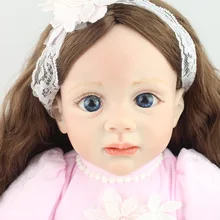Новинка дизайн 24 дюйма младенец получивший новую жизнь baby doll фридолин волосы с корнями реалистичные sweet girl реального нежное прикосновение