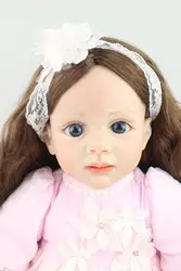 Новинка 2015 дизайн 24-дюймовый возрождается Малыша Кукла фридолин корни волос реалистичные Sweet Girl реального нежное прикосновение