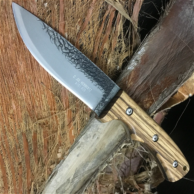 Buy AISI420 steel manual knife 59HRC shadow