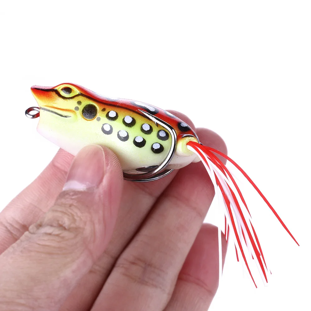 

HENGJIA 1PC 5.5cm/12g Soft Ray Frog Isca Artificial Fishing Lures Top water Popper Crank Wobbler Baits Pesca Fishing Tackle