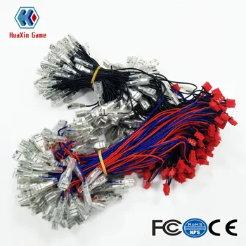 

20PCS 5/12V illuminated light bulb Cable with 2.8/6.3mm quick 2pin connector to USB encoder for Arcade joystick DIY /LED Button