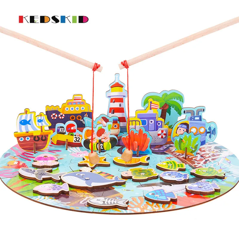 

DIY 3d stereoscopic puzzles Sea World Three in one farm paper puzzles crafts toys jigsaw puzzle for children education