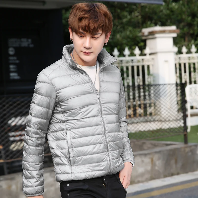  Man Winter Autumn Jacket 90% White Duck Down Jackets Men Ultra Light Down Jackets Warm Outwear Coat