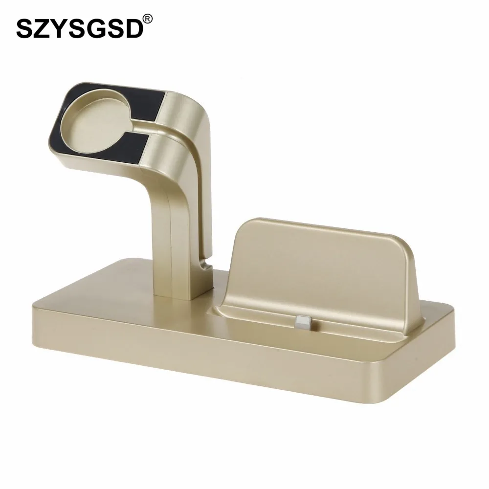 

For Apple Watch 4 Charger for iPhone 7 7 Plus 6 6s Docking Station Charger Desktop Stand Holder 2 in 1 for iPhone and Watch