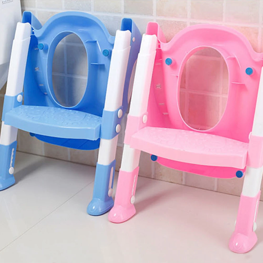 Большой Размеры напольный унитаз Туалет складной Туалет тренер детское безопасное сиденье шаг с регулируемая лестница для детей