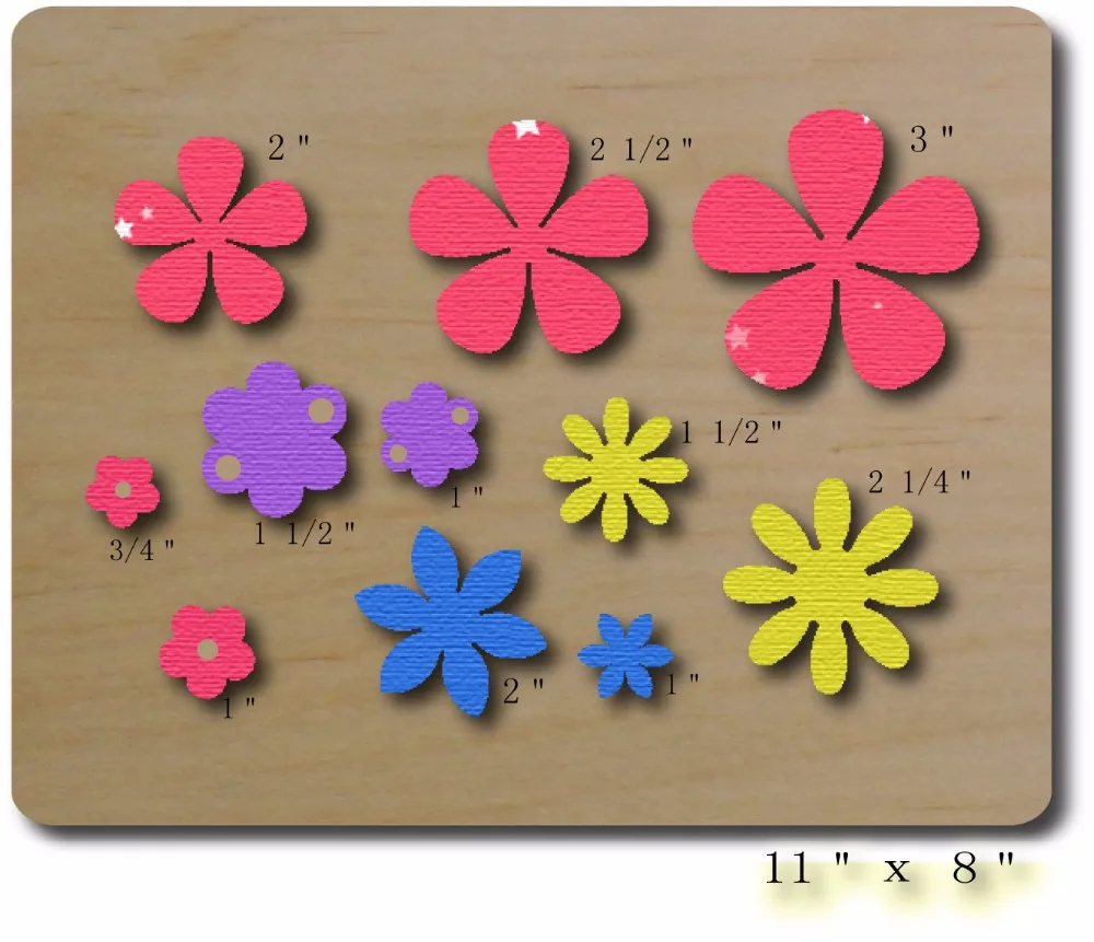 

flower wood mold& Wooden dies for scrapbooking, fit machine