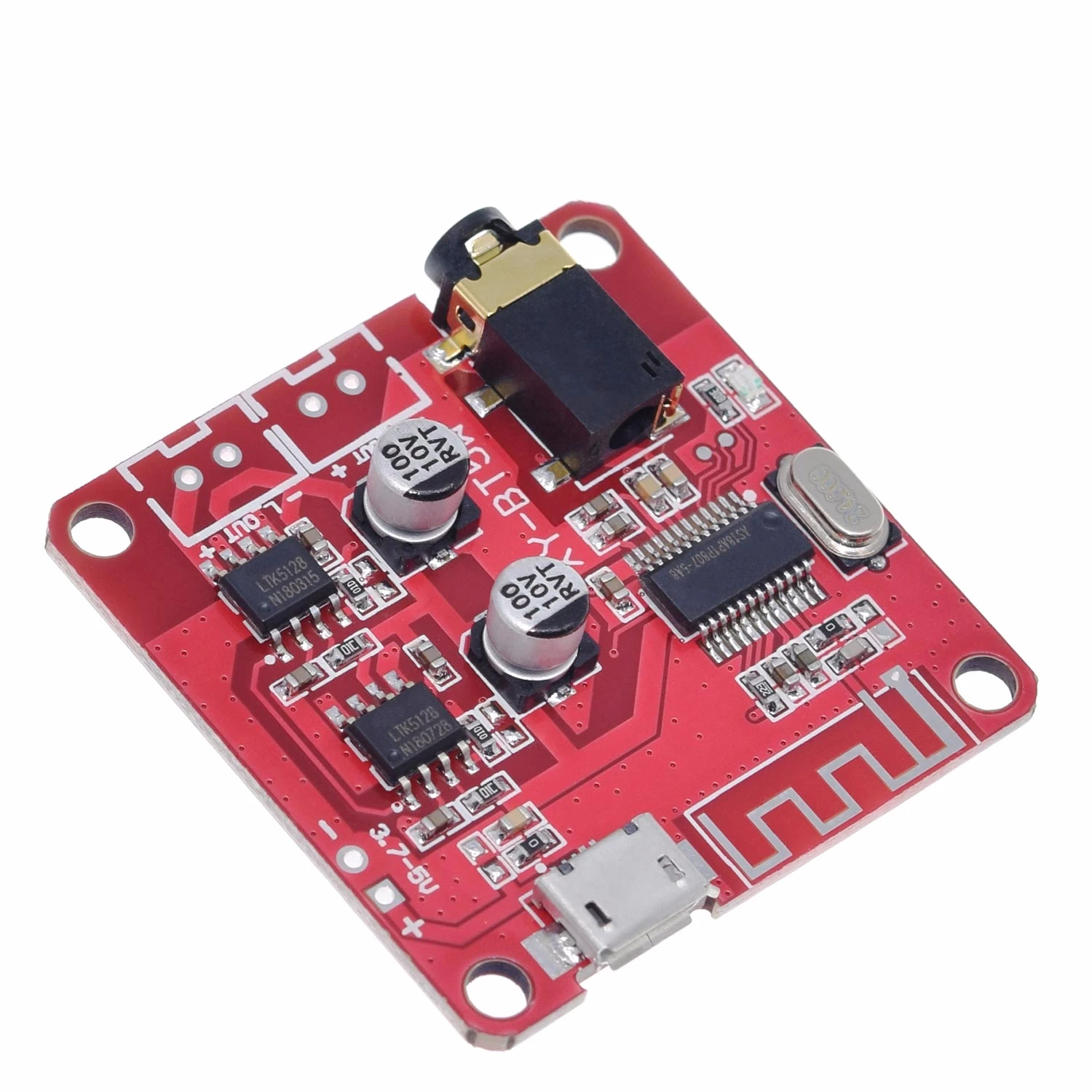 XY BT5W DC 3 7 ~ 5V Bluetooth 5 0 аудиоприемник 5w + Плата стереоусилителя мощности|Интегральные