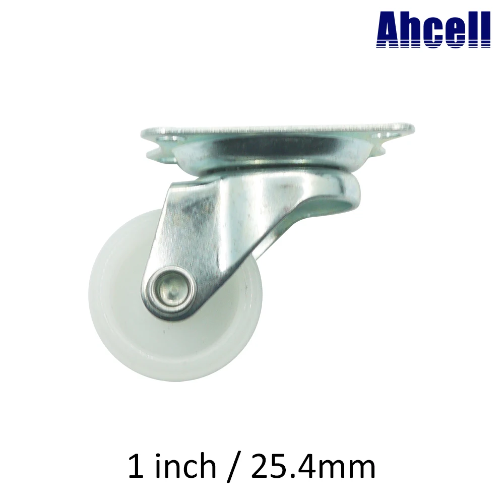 4 pçs 25mm mini roda 1 polegada pequeno rolo de náilon móveis estante gaveta castor flor rack mesa luz gabinete giratório rodízio-0