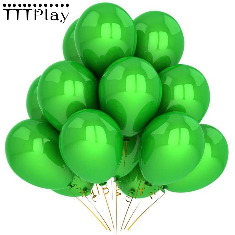 Green Balloons 10pcs Lot 12inch 2 8g Pearl Latex Balloon Inflatable Air Balloon Happy Birthday Wedding Party Decoration Balloons Balloons Happy Balloons 10pcsballoons Happy Birthday Aliexpress