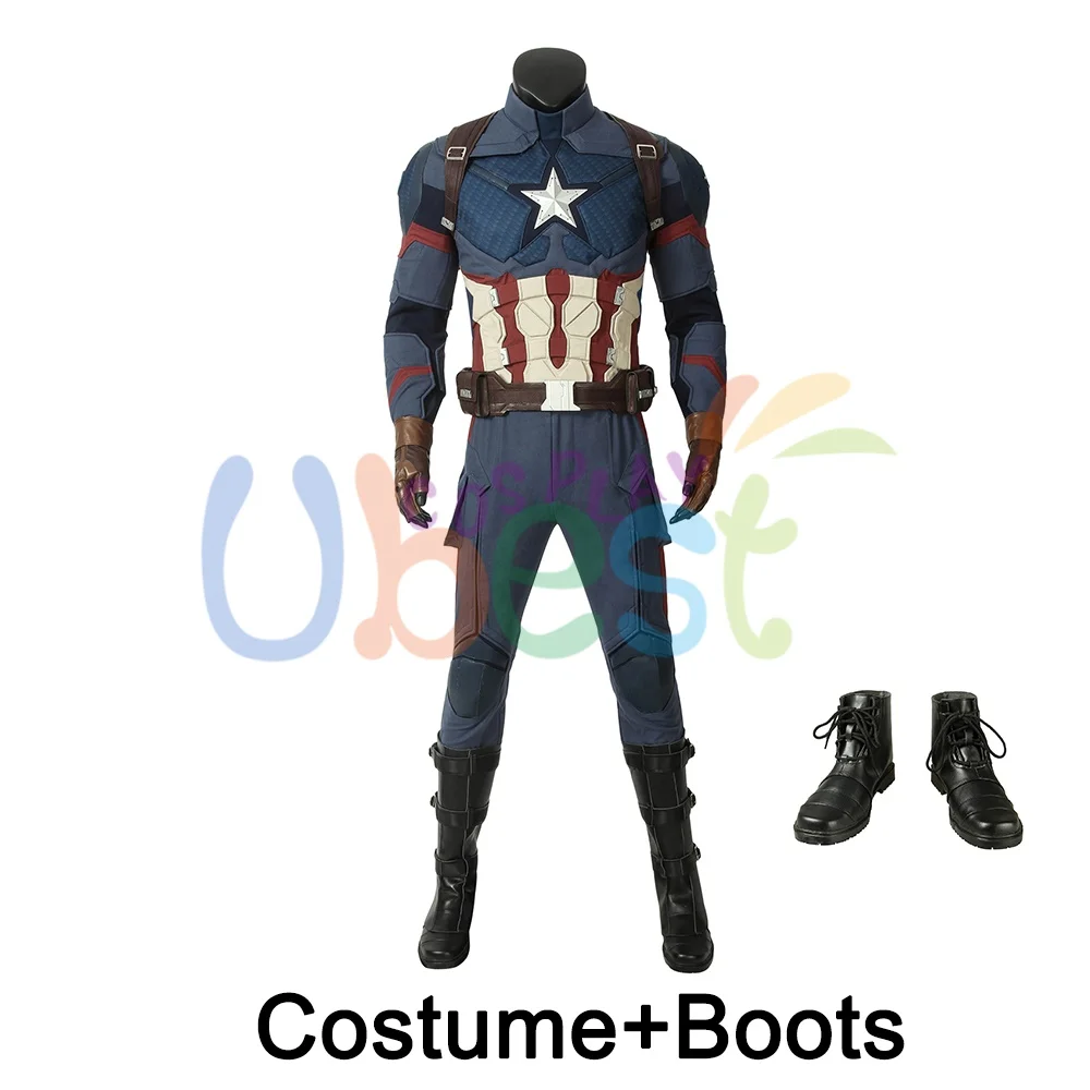 Мстители эндмейд Steven Rogers Капитан Америка Косплей Костюм - Цвет: Costume Boots