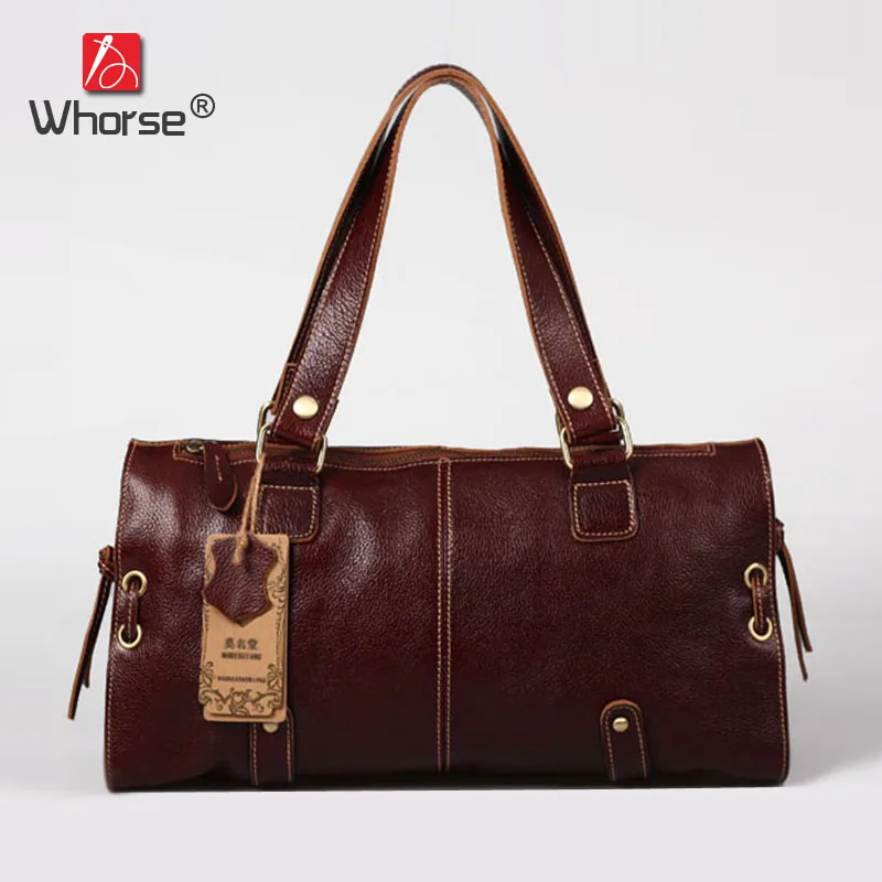 

High Capacity Vintage Casual Handbag Bag Top Cowhide Womens And Men Unisex Genuine Leather Handbags Messenger Bags W092053