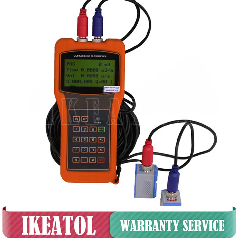 

Ultrasonic Digital Flowmeter TUF-2000H (DN50-6000mm) with TM-1-HT and TL-1-HT Transducer Professional Flow Meters Free Shipping