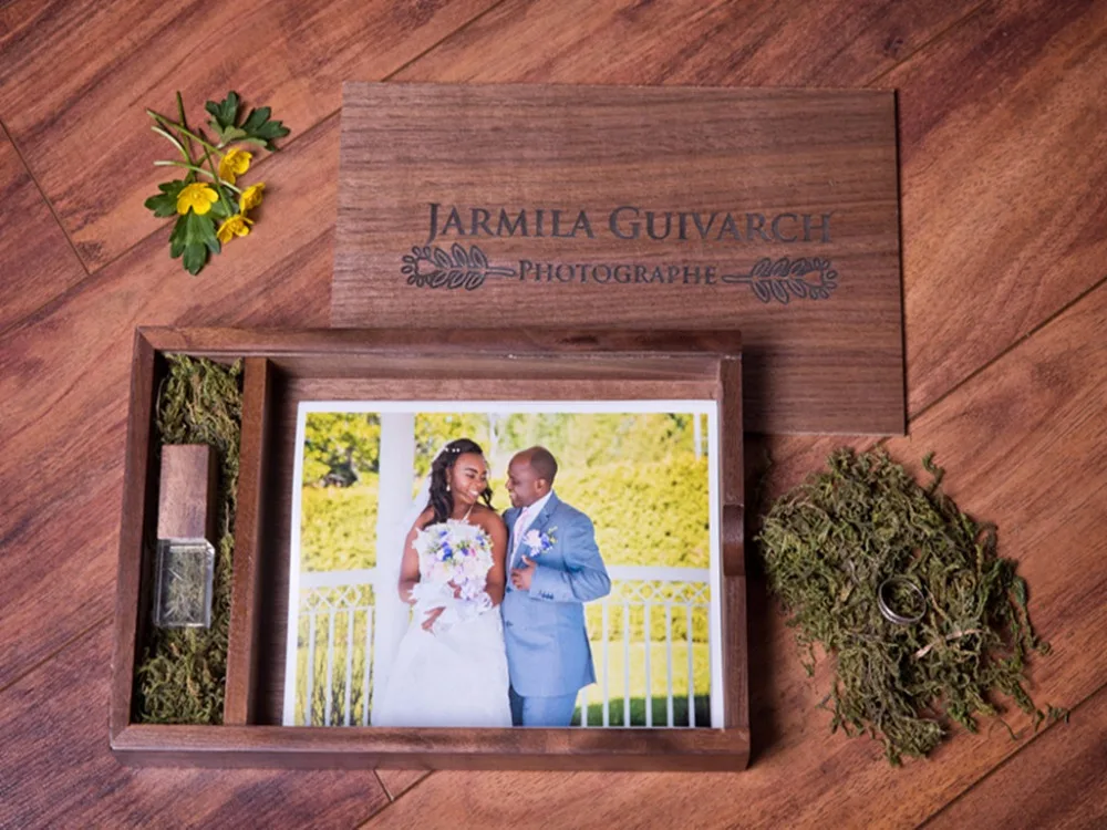 pendrive diy gravado logotipo casamento memória fotografia estúdio