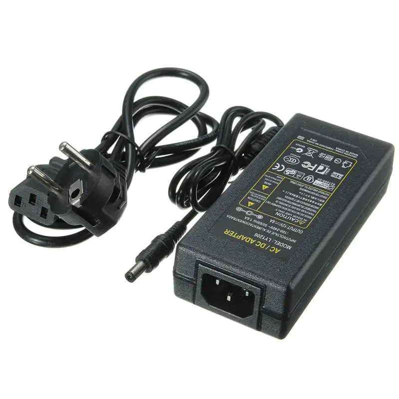 

Smuxi AC100-240V To DC 12V 6A 72W Power Supply Adapter LED Driver Lighting Transformer For LED Strip Light US EU UK AU Plug