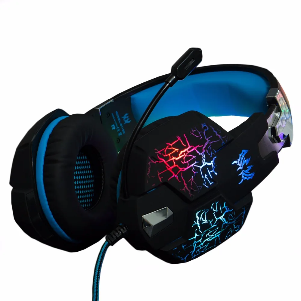 KOTION EACH Gaming Headset Headphone Vibration Function Deep Bass