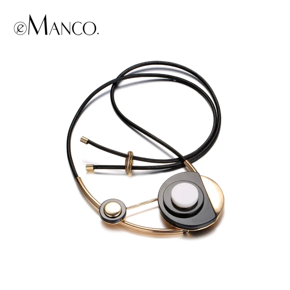 e-Manco Hot Resin Necklace For Women Long Vintage Acrylic Necklace Girl Friendship Gift Ethnic Fashion Jewelry