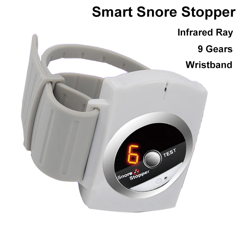 

Smart Snore Snoring Stopper Biosensor Wristband Infrared Ray Detects Anti Snoring Device Intelligent Sleeping Aid Rechargeable