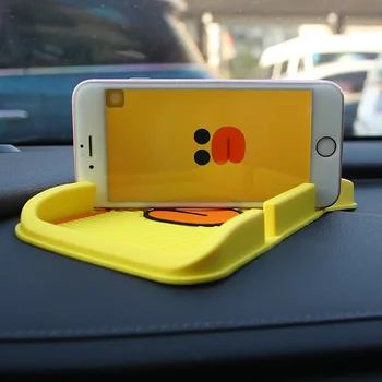 

Car Ornament Cartoon Anti-Slip Mat Phone Holder PVC Cute Automobiles Decoration Sticky Pad With Phone Number Prompt Accessories