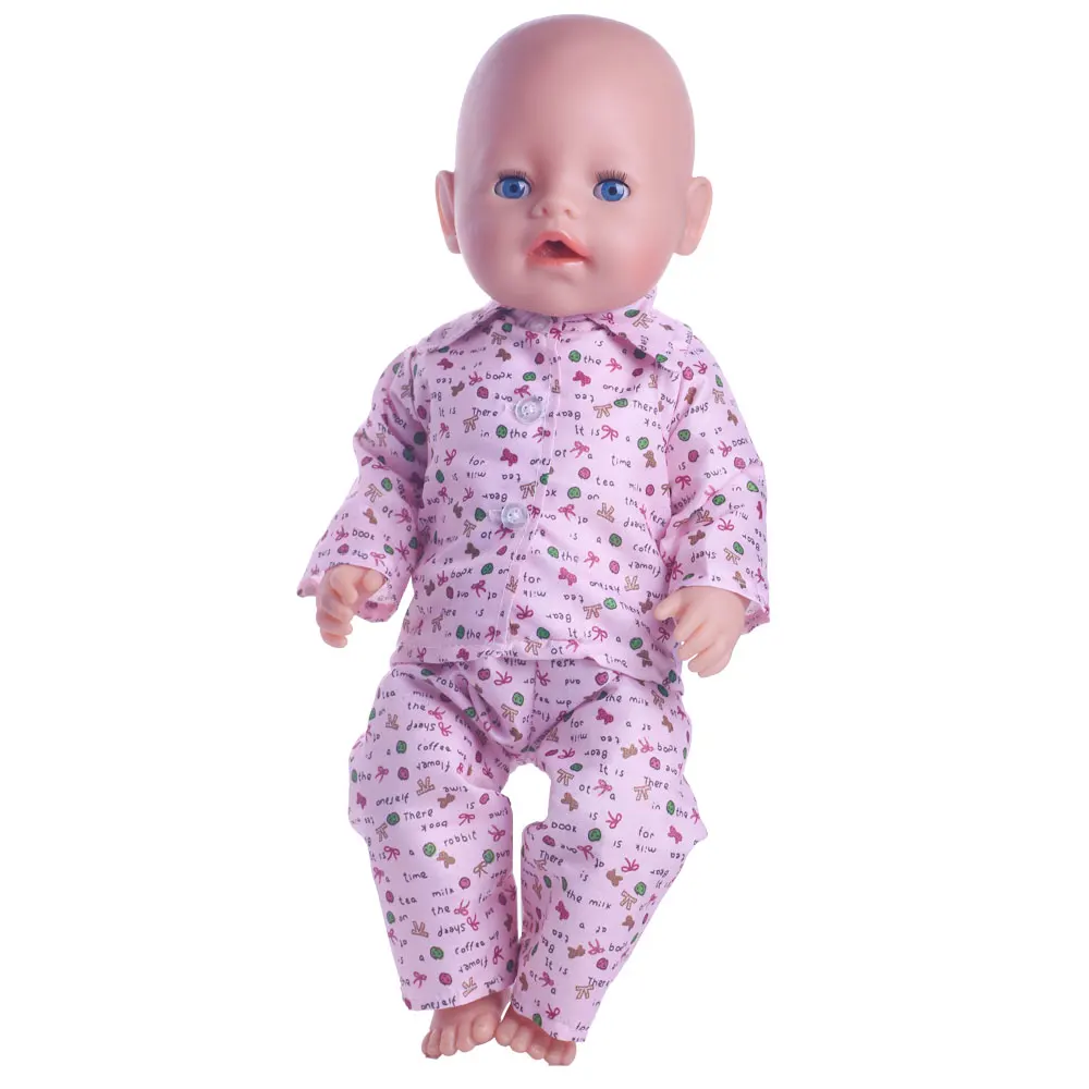 Luckdoll больше стилей пижамы подходят 43 см 18 &quotкуклы детские лучшие куклы
