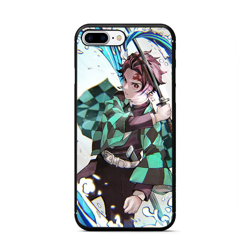 B9 Аниме Demon Slayer Kimetsu no Yaiba Мягкий ТПУ чехол для телефона для iPhone 11 Pro 5 5S 6 6s 7 8 Plus X XR XS MAX - Цвет: B9