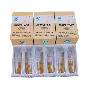 

new 500pcs/box 200pcs/box 100pcs/box acupuncture needles disposable Fully gold-plated traditional sterile acupuncture needle