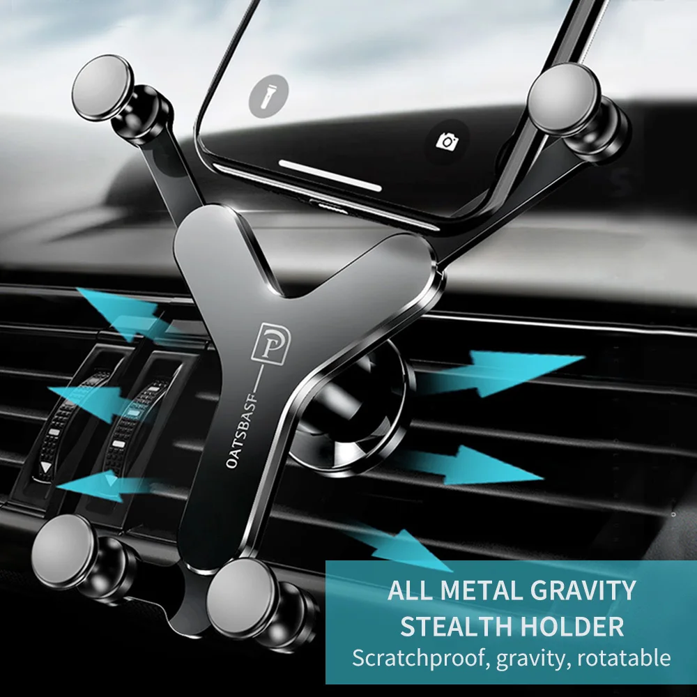 

KISSCASE Car Phone Holder Universal Air Vent Mount Clip Cell Holder No Magnetic Mobile Phone Stand Holder Smartphone For Samsung